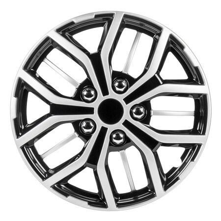 Pilot 16" Black And Silver Wheel Cover, WH142-16S-B WH142-16S-B